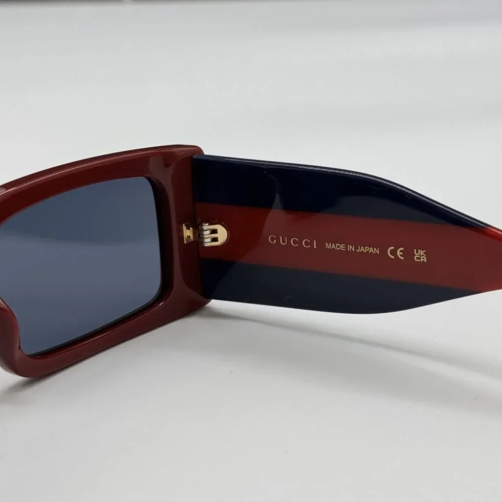 NEW GG1860S 003 GUCCI BURGUNDY/BLUE UNISEX GUCCI SUNGLASSES